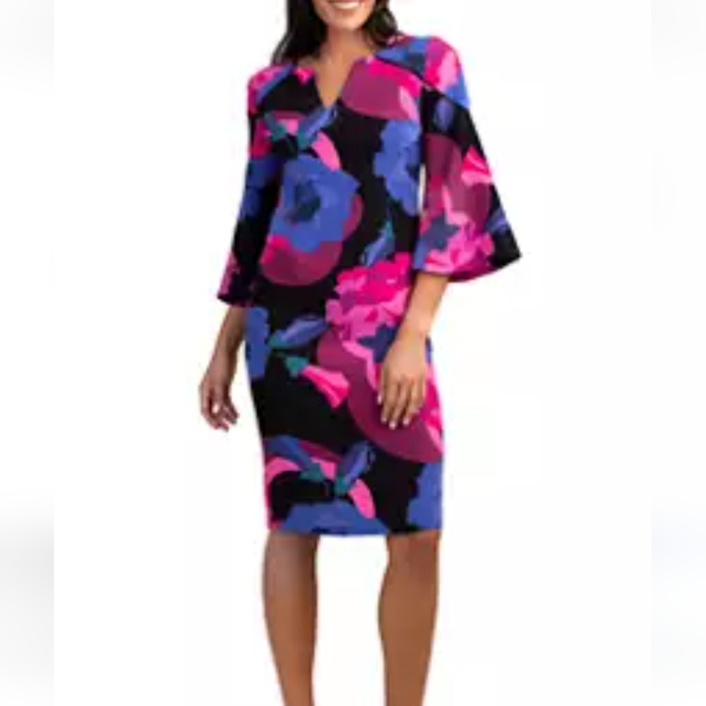 Trina Turk Women's Floral Sheath Dress Size 12